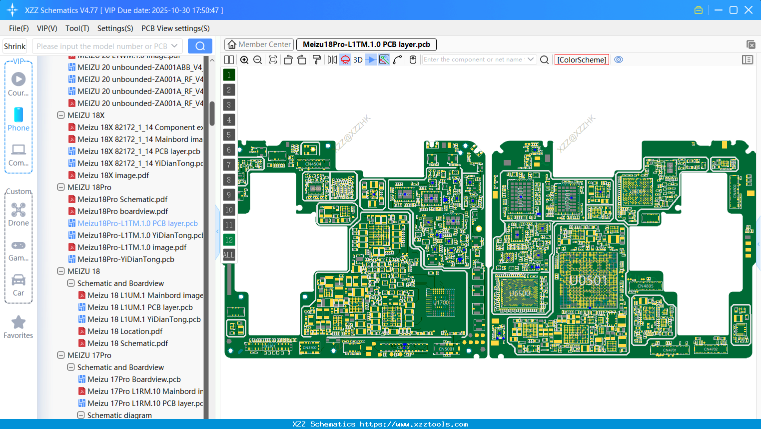 Meizu18Pro-L1TM.1.0 PCB Layer
